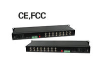 Chiny FC Port 60 km Fibre Media Converter 16 kanałowy kanał wideo 1 kanał RS485 Dane zwrotne firma