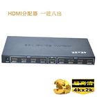 Chiny 3D Video Rozdzielacz 4K HD HDMI 1 x 8 Rozdzielacz HDMI 1 na 8 wyjść firma