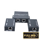 1080P 60Hz Fiber Optic Extender 60m HDMI 1 x 2 Splitter By Cat 5E / 6 Cable