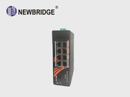 1 port SFP Gigabit PoE Ethernet Switch Przemysłowa instalacja na szynę DIN / montaż ścienny