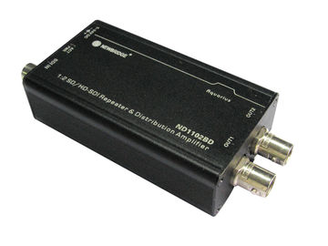 1 wejście 2-wyjściowy splitter audio 1080P SDI splitter 1X2 SD / HD / 3G-SDI Repeatery